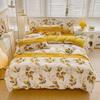 Flower Botanical Duvet Cover Set 3pcs Floral Bedding Set for Kids and Adults Comforter Covers Pillowcases, Washable Home Textil