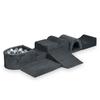 The Largest Foam Playground with a Micro Pool Corduroy Graphite 100 Balls: Transparent, Pearl, Metallic Graphite
