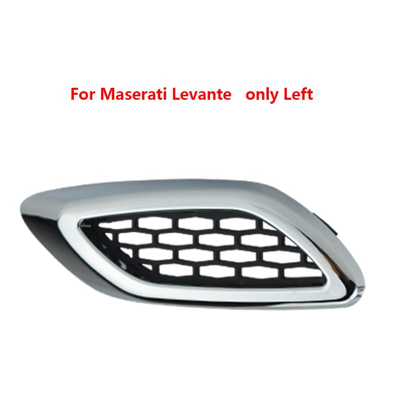 1Pcs For Maserati Ghibli Levante Quattroporte GT Car Front Side Grille Air Intake Fender Vents Grill