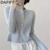 Women's Fashion Casual Fall Winter Solid Color Print Long Sleeve O-Neck Sweaters