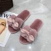 Women House Slippers Faux Fur Fashion Warm Shoes Woman Slip On Flats Female Slides Black Pink Cozy Home Furry Slippers