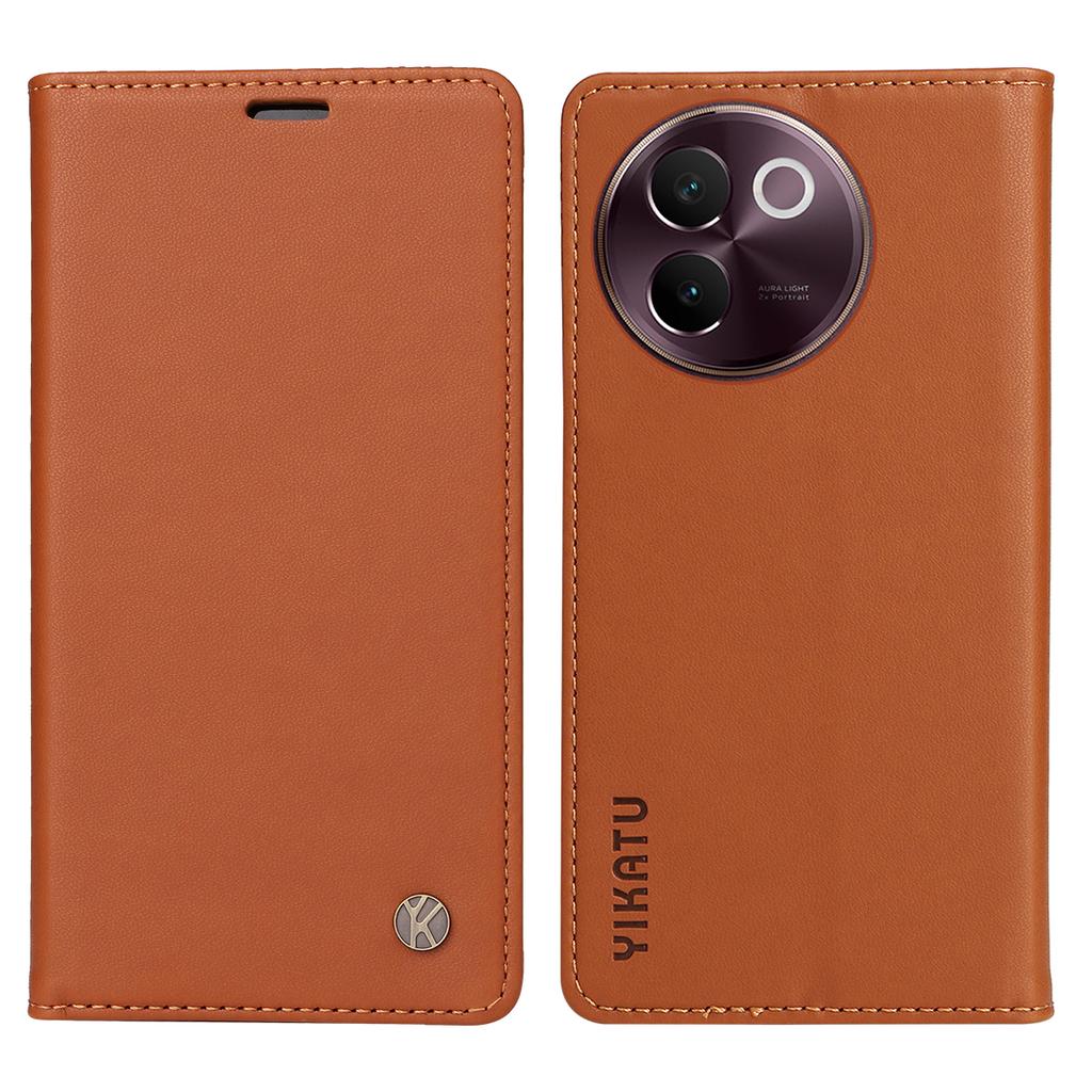For vivo V40 Lite 5G/vivo V30e 5G Phone Cases YIKATU Magnetic Closure PU Leather Mobile Cover
