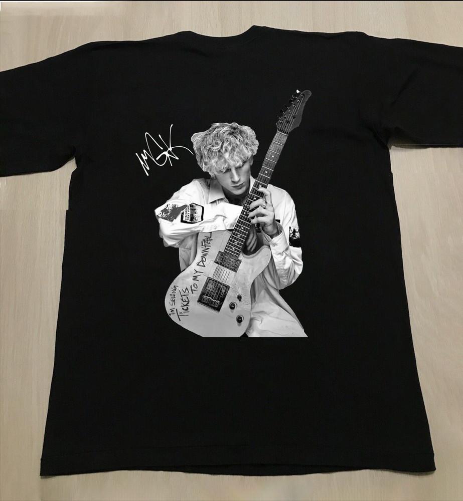 Machine Gun Kelly Play Guitar Signature Unisex T-Shirt All Size S To 5XL UB158 Unisex T-Shirt