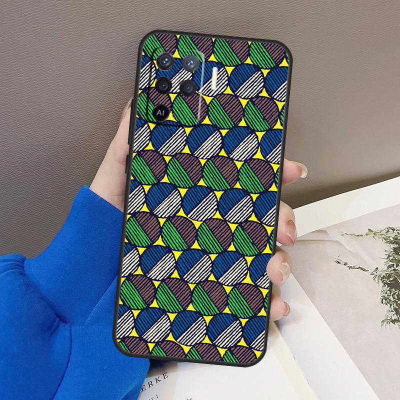 Чехол с африканским тканевым принтом для OPPO A15 A16 A3S A5S A52 A72 A94 A74 A54 A83 A91 A93 A31 A5 A9 2020 A53 S