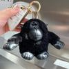 Cute Wool Big Chimpanzee Car Keychain Plush Doll Little Monkey Back Bag Pendant Fur Small Pendant