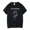 Винтаж Группа Title Fight Цветочный Зеленый Плотный Хлопок Черная Футболка C2209 с длинным или коротким рукавом винтаж Стирка Повседневный Мягкий мода