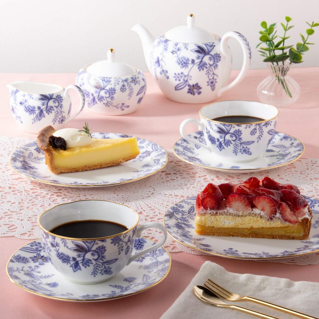 Noritake Синяя тарелка Sorrentino, диаметр 18,5 см, высота 2 см, синий костяной фарфор, 4562L/59315A