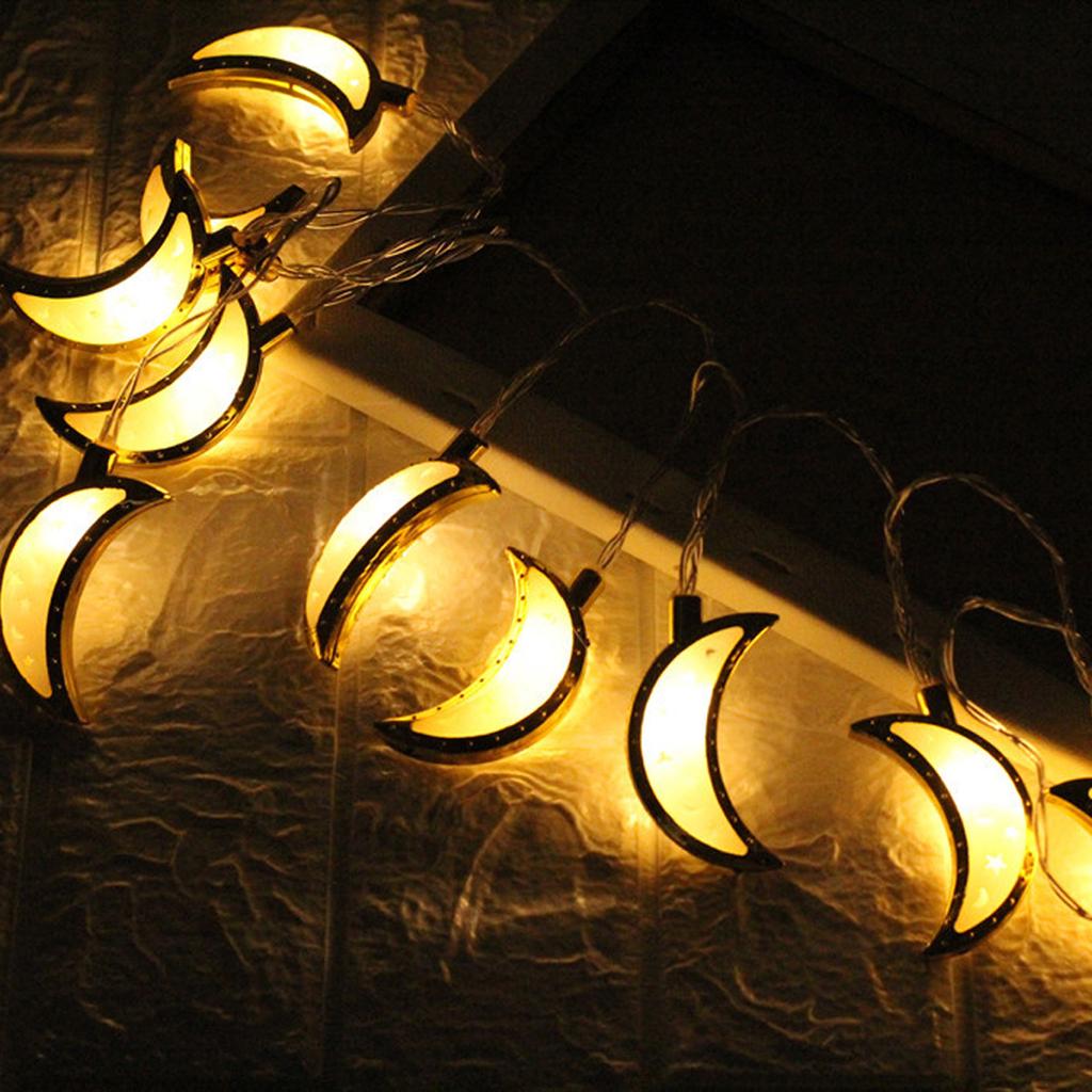 1,65 м Светодиодная Теплая Гирлянда Лампа Рамадан Мусульманский Ислам Декор Для Вечеринки ИД