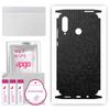 apgo Protective Skin Sticker for the Back+sides Compatible with Huawei P30 Lite New Edition, Full Wrap Film, Foil, Vinyl - Pattern Black Honeycomb