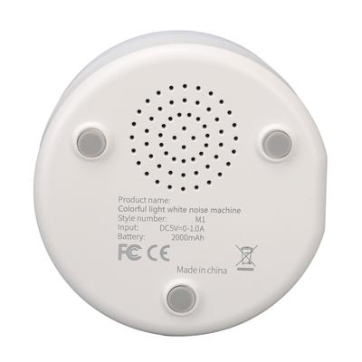 Белый шумовой прибор, разноцветный свет, различная музыка, USB-перезаряжаемый звук для улучшения сна