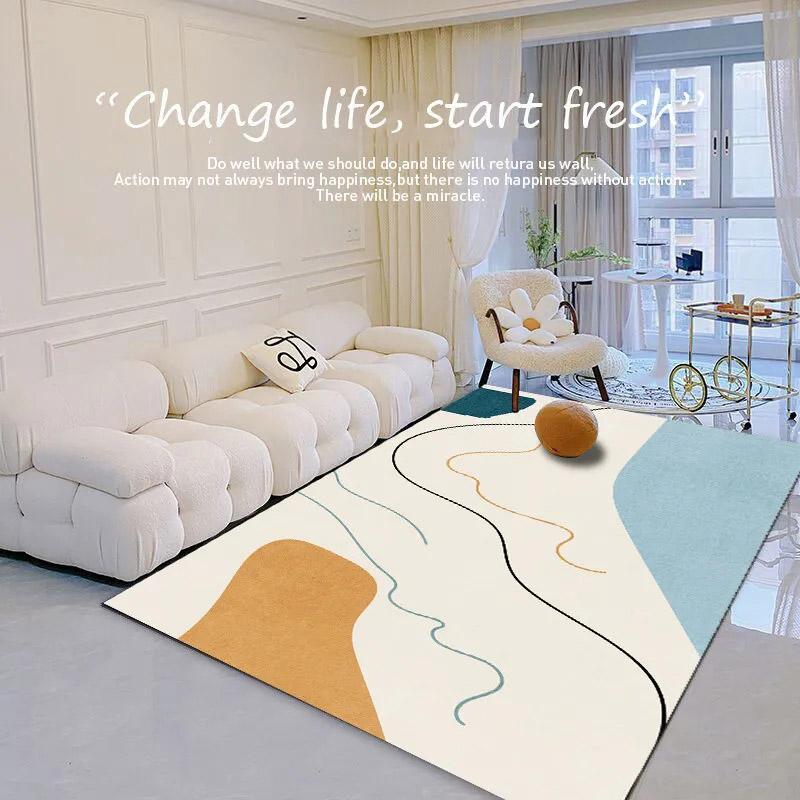 Гостиная, большой ковер, диван, подушка, ковер для спальни, пол, полный пол, напольный коврик для комнаты, не требующий мытья, можно протирать, полный ковер, винтажный коврик