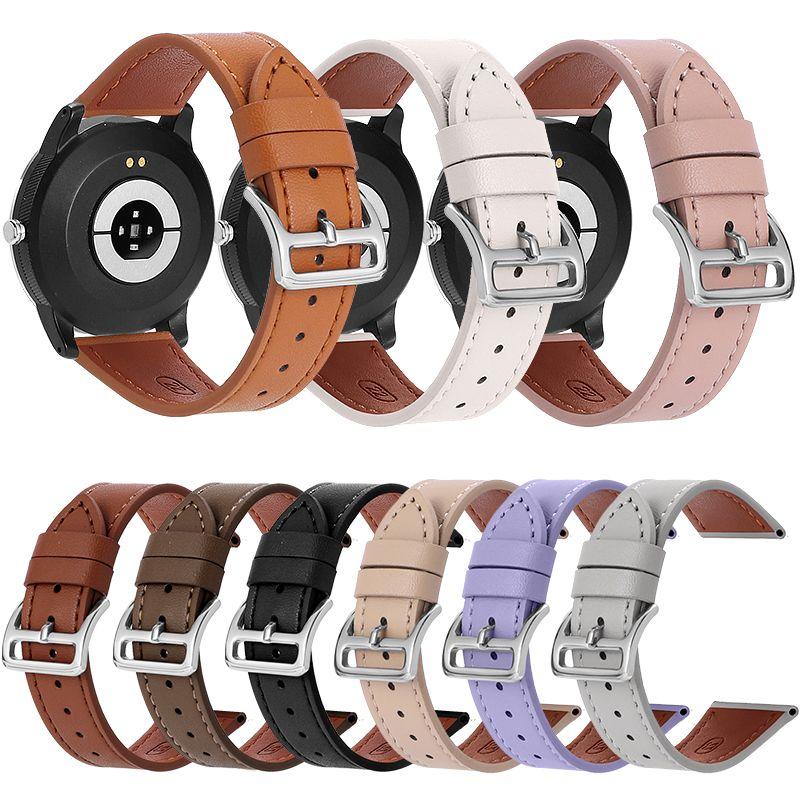 Ремешок из натуральной кожи 20 мм 22 мм для Huawei Gt3gt4/Por, кожаный ремешок, ремешок для умных часов, браслет, спортивный браслет Samsung
