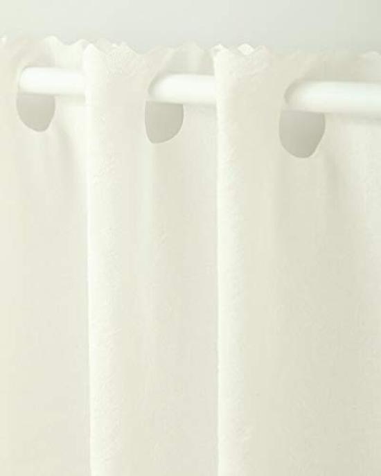 Кафе Curtain Heaven Степень защиты от УФ-лучей Трудно увидеть при Пушистый и легкий Ширина 142 см х Длина 75 см для Кухонного использования Шторы, 93,5%, Ночь, Кружево,