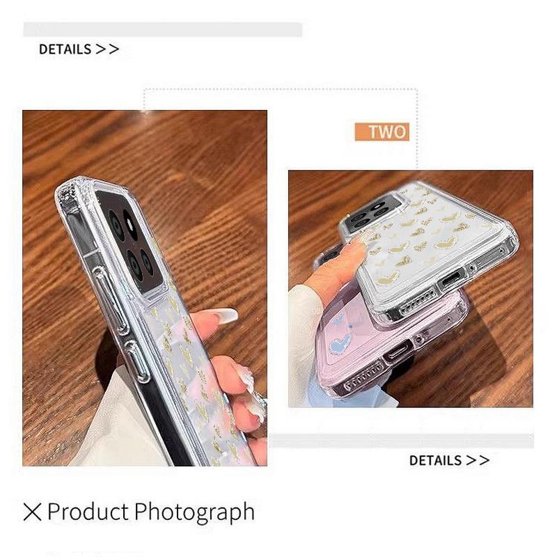 Для Xiaomi 13t 11t Poco X6 X5 Pro Redmi Note 13 12 11 Pro противоударный прозрачный мягкий защитный чехол с изображением сердечек любви