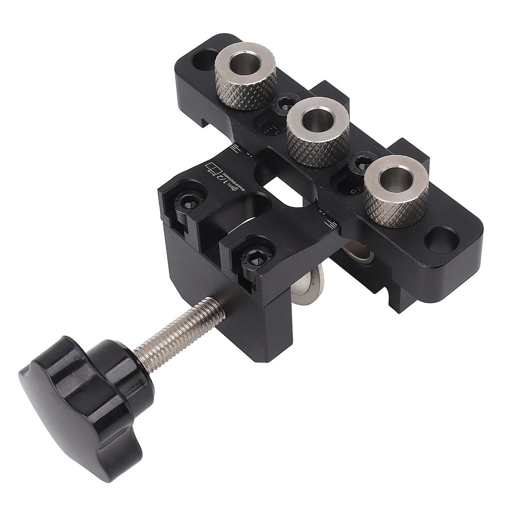 3 In 1 Hole Locator Aluminum Alloy Accurate Fast Positioning Dowel Drill Guide Kit for Furniture