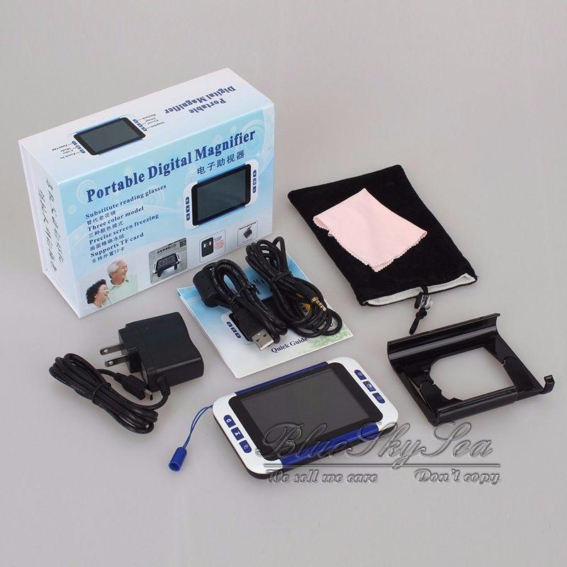 Электронная цифровая лупа для чтения 2-32X 3,5" цветной ЖК-дисплей для слабого зрения, помощь при чтении, лупа electronicique vergrotglas EU Plug