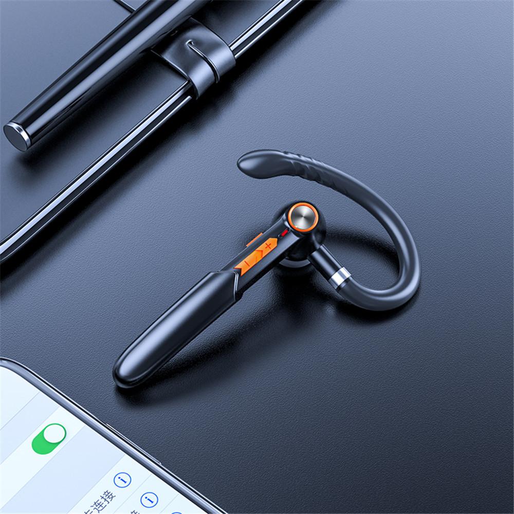 5.0 Bluetooth Гарнитура Handsfree HIFI Стерео Беспроводные Наушники с Ушным Крючком Водонепроницаемая Гарнитура с Микрофоном Литиевая Батарея 110 мАч