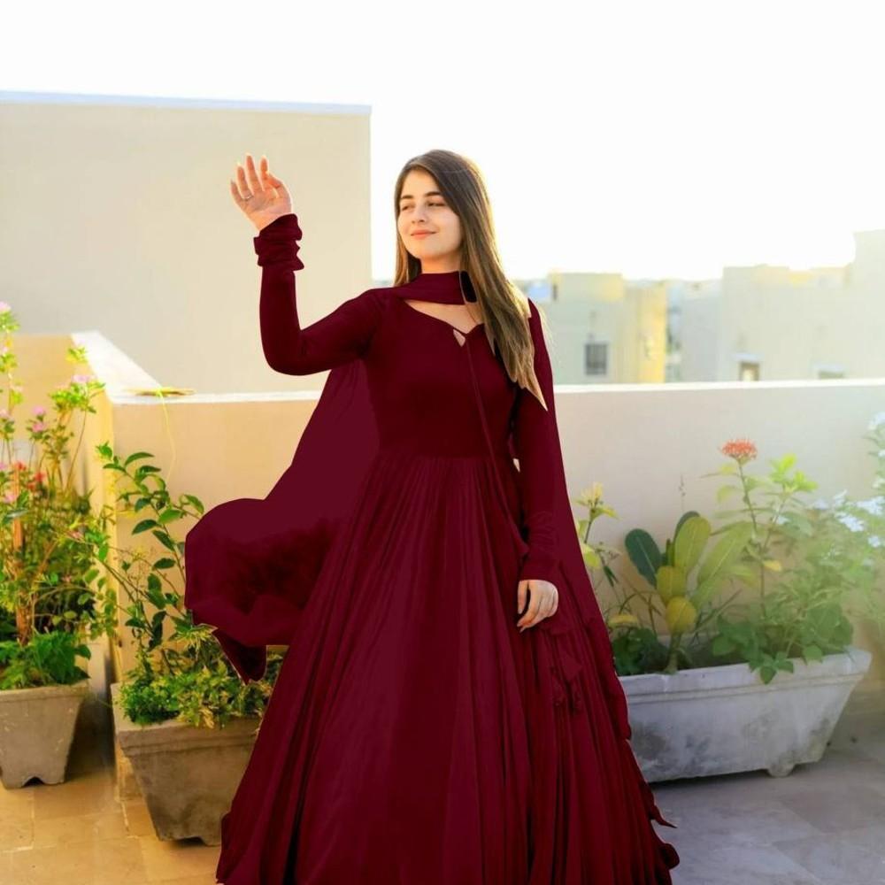 Расклешенное платье с дуптой для девочки и женщины