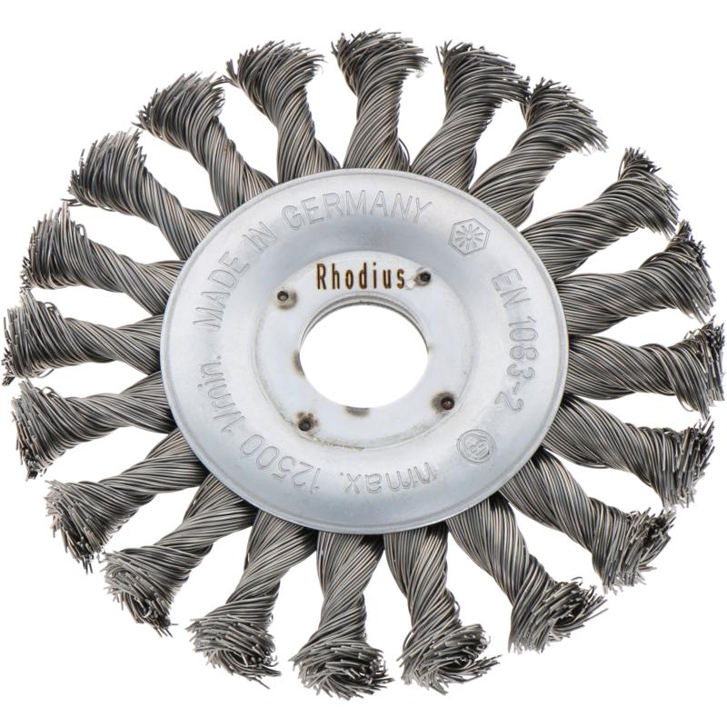 Szczotka Druciana Tarczowa Pleciona Fi 125 Mm