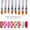 8Pcsset Nail Art Petals Painting Pen Painting Drawing For Manicure Design Gel Brush Nail Art Brush