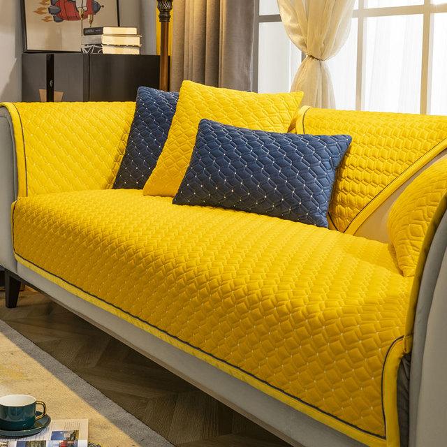 Стеганый толстый плюшевый бархатный чехол для дивана 3 4 сиденья Loveseat L-образный чехол для дивана однотонный ультрамягкий чехол для кресла зеленый теплый