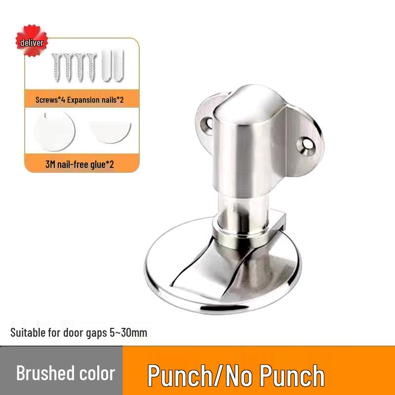 Бесшумный дверной стопор: Бесфрезерный, невидимый напольный бампер для спальни и ванной комнаты