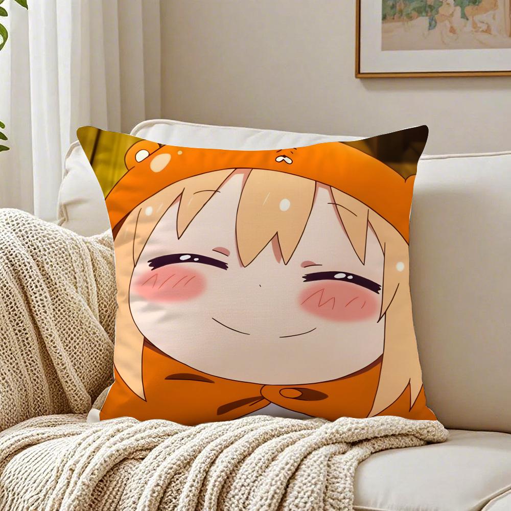 Cute Lazy Japanese Anime HHimouto Umaruchan Cushion Cover Pillowcase Antidustmite living Room Sofa Decor Cushion Room