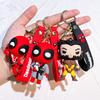 New Deadpool Doll Silicone Keychain Pendant Car Lanyard Schoolbag Silicone Keychain Gift
