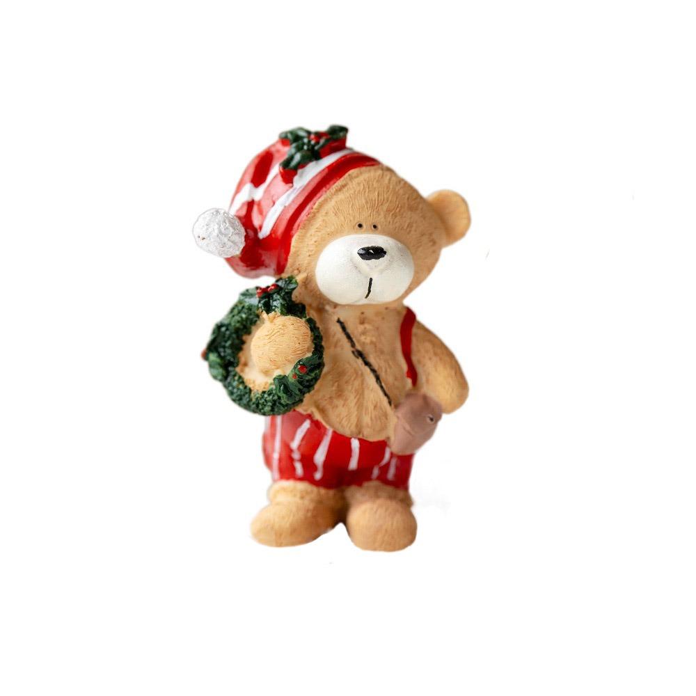 Рождество Изделия из смолы Рождественская елка Статуэтки Ручная работа Фестиваль Миниатюрная фигурка домика Милое настольное украшение Рождественское украшение