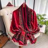 Autumn Scarf Women's Luxury Design Scarf Silk Smooth Scarf Soft Muslim Headband Shawl Beach 90x180cm