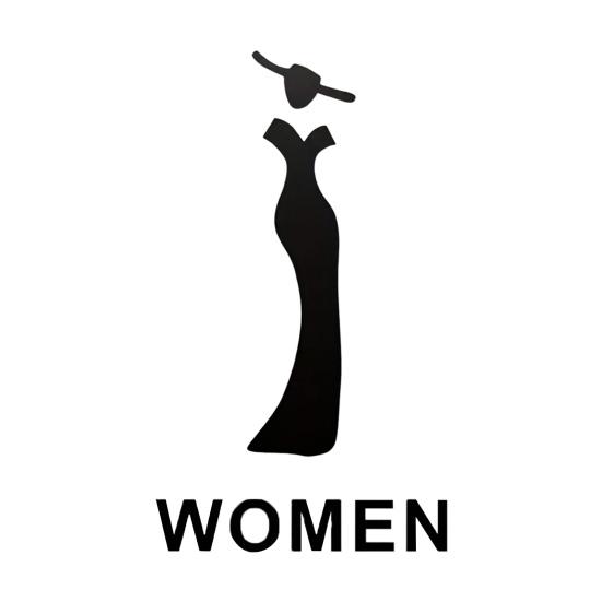 Матовый акриловый знак для ванной комнаты, клейкая дверь туалета, туалет 3D, знак для мужчин и женщин, бизнес-ресторан, офис, отель, стена для туалета, гендерная идентификация