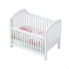 1:12 Crib Bed Baby Doll Cot Photo Props Pretend Play with Mattress Miniature Toddlers for