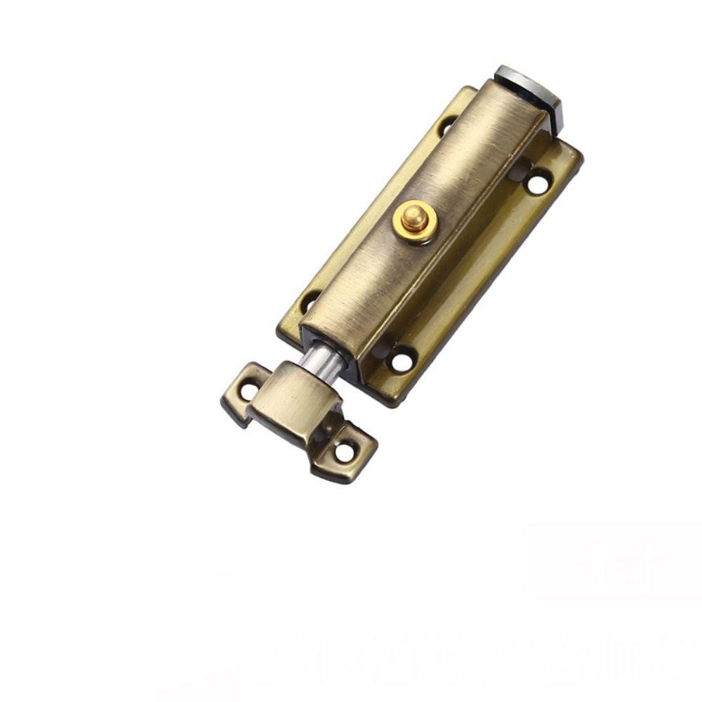 Spring Automatic Door Bolt Anti-theft Door Hasps Retro Door Buckle  Guard