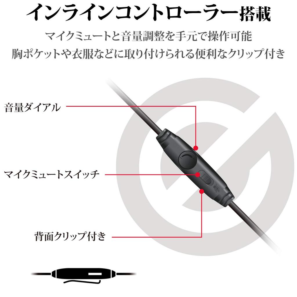 ELECOM Gaming Headset Wired Binaural Overhead 2m Model Black HS-G40BK