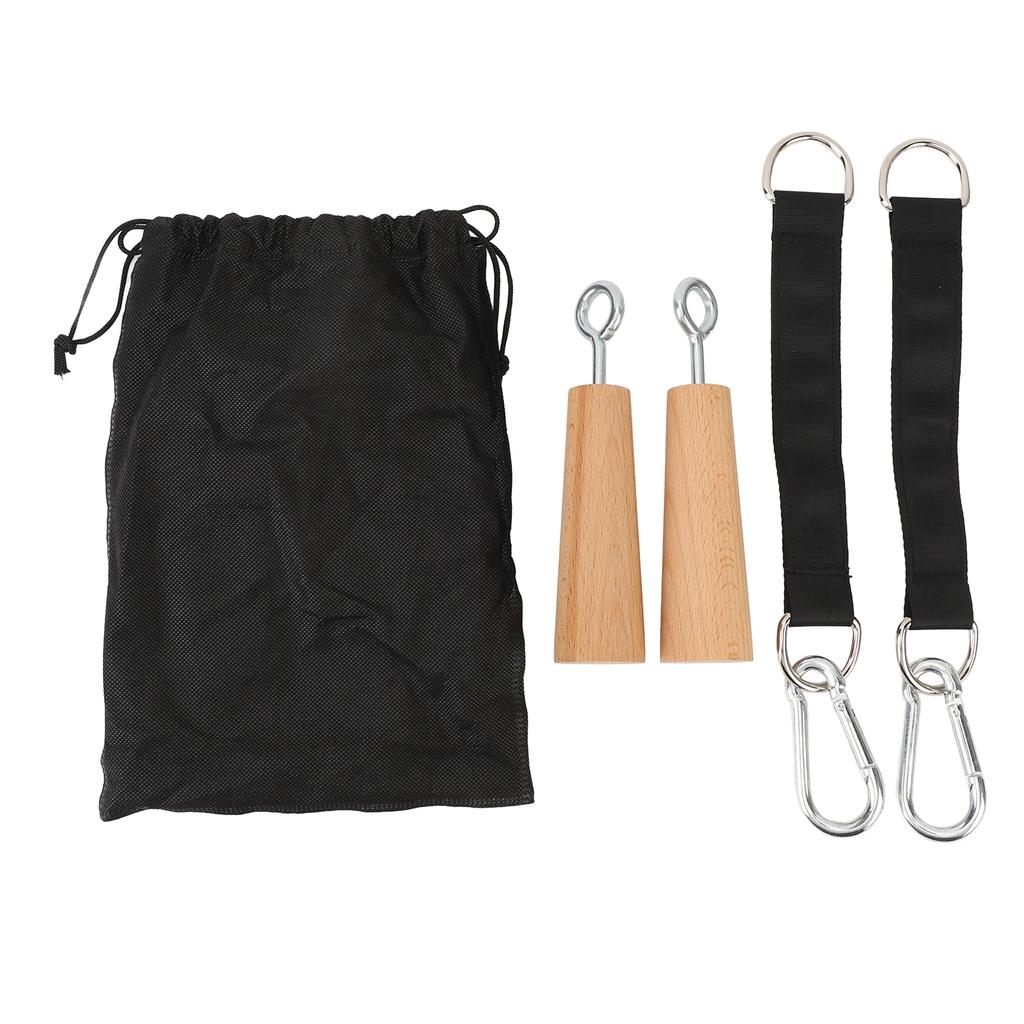 1 Pair Wooden Pull Up Grips Professional Arm Strength Training Pull Up Fitness Accessories for Home