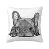 Lovely Pug Dog Modern Throw Pillow Cover Decoration Cushions for Sofa