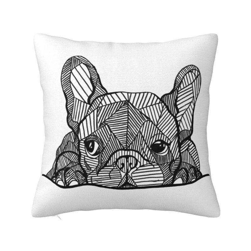 Lovely Pug Dog Modern Throw Pillow Cover Decoration Cushions for Sofa