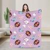 G-gabbys Dollhouse Fun Flannel Blanket Super Warm Bedding Throws for Couch Bed Travel Office Aesthetic Bedspread Sofa Bed Cover