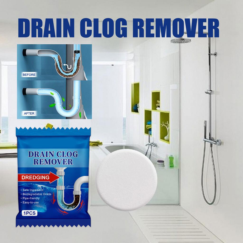 Fast Actings Drain Solution Sink Drain Powder Removes Grease Hair and Other Blockages with Ease for Home Restaurants