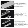 Stainless Steel Invisible Door Hinges Heavy Duty Door Shaft Hidden Axis  Closet