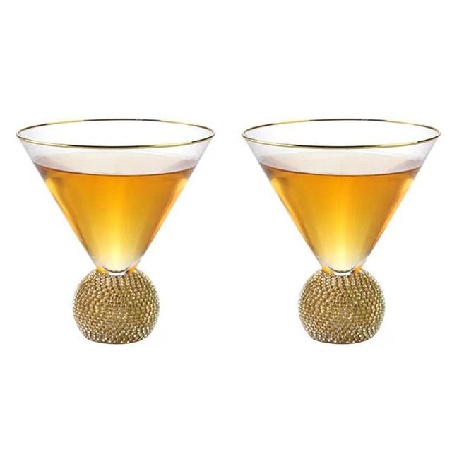 4/2/1Pcs Inlaid Diamond Phnom Wine Glasses Creative Cocktail Glass Weddeing Bar Party Crystal Goblet Drinkware Glass Cup Gifts