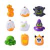 Halloween Miniature Figurines,Halloween Mini Resin Figures Ornament for Halloween Bag Fillers Garden Dollhouses Decors