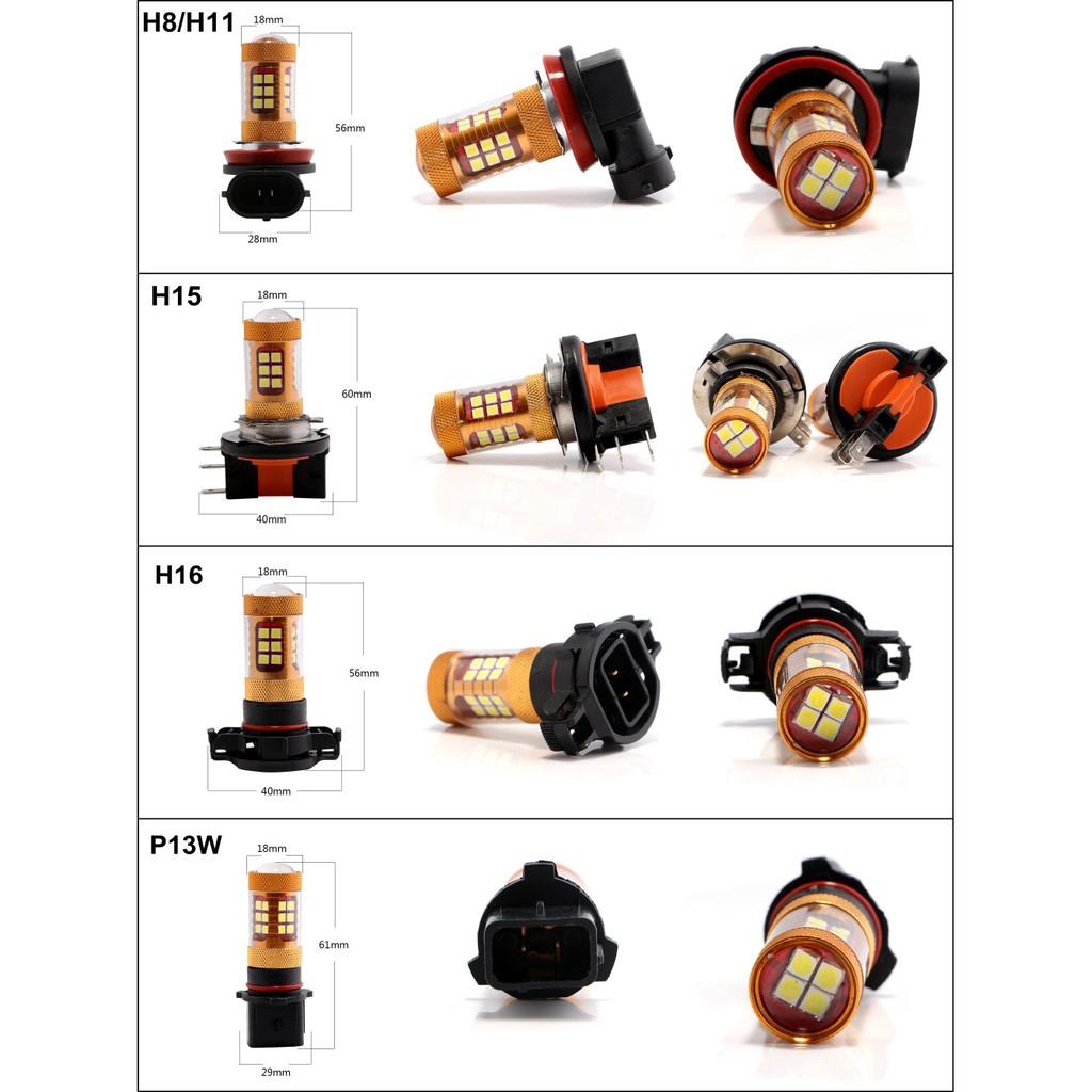Автомобильная 3030 28SMD светодиодная фара задняя противотуманная фара с линзой H4 H7 H11 H15 HB3 9006 HB4 H16 P13W