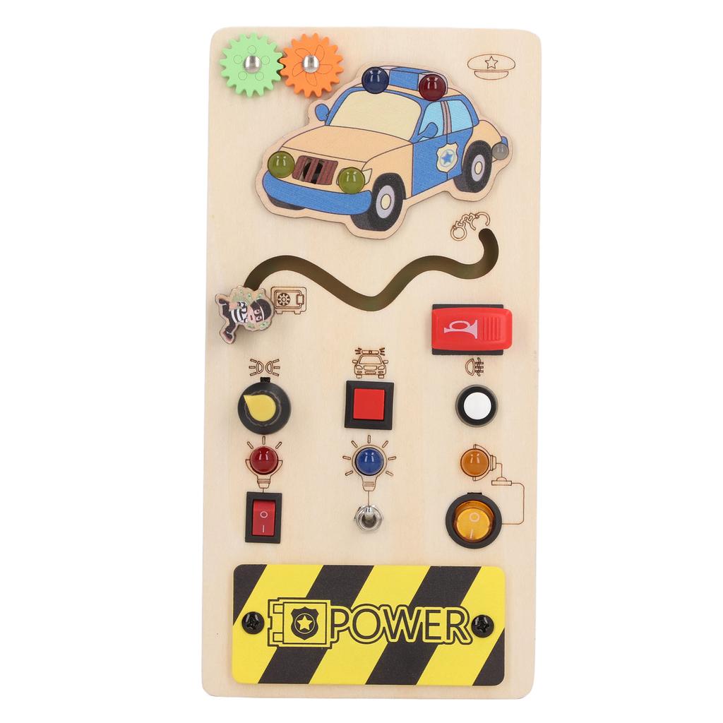 Светильник с выключателем, обучающая доска из липы, координация движений рук и глаз, светодиодный выключатель, сенсорная доска для