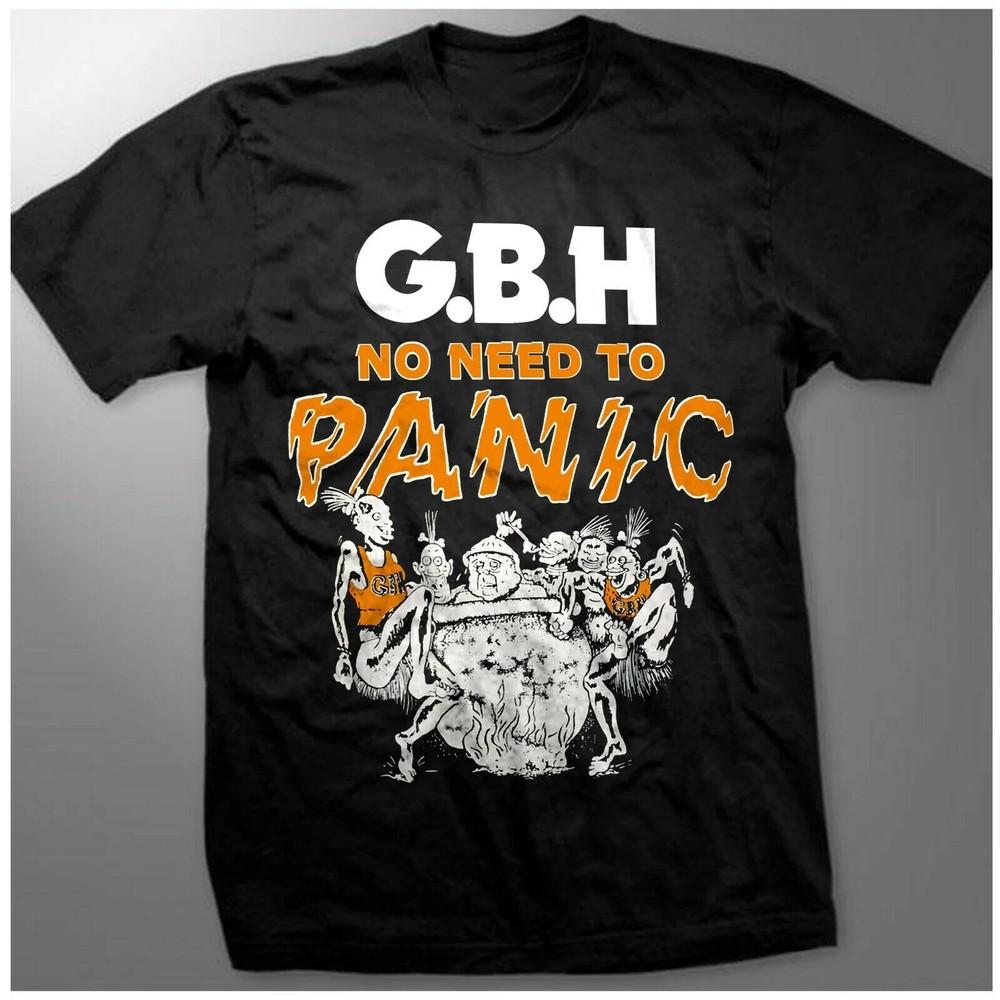 GBH band Футболка No Need to Panic Унисекс Хлопок Полный Размер от S до 5XL IL532 Унисекс Футболка