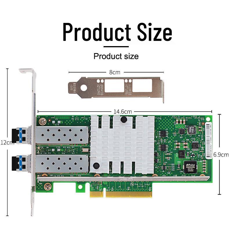 FLYBISH KY-82599-LR2 10GbE Dual Port Fiber PCIe Network Card