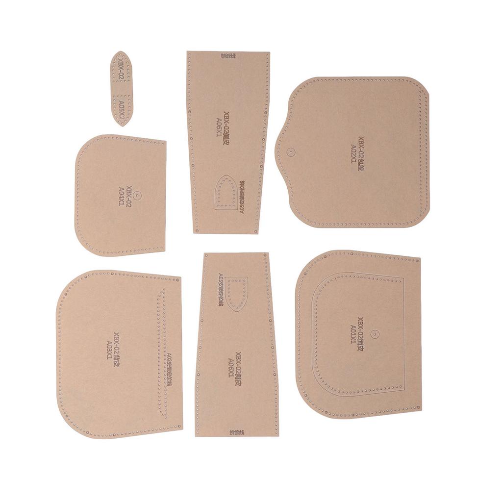 Acrylic Template Transparent Accurate Cutting Distance Leather Bag Stencil with Protective Layer for DIY Bag Gift