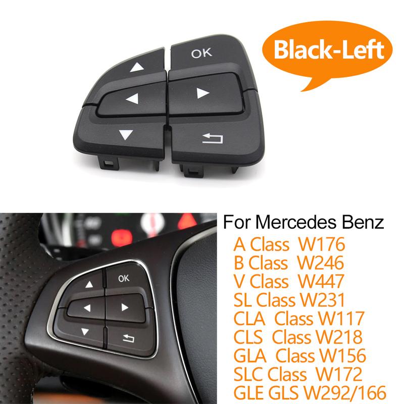 Кнопки управления меню на руле автомобиля для Mercedes Benz AB GLA GLS GLE V Class W176 W246 W156 W166 W292 W117 W218 W231