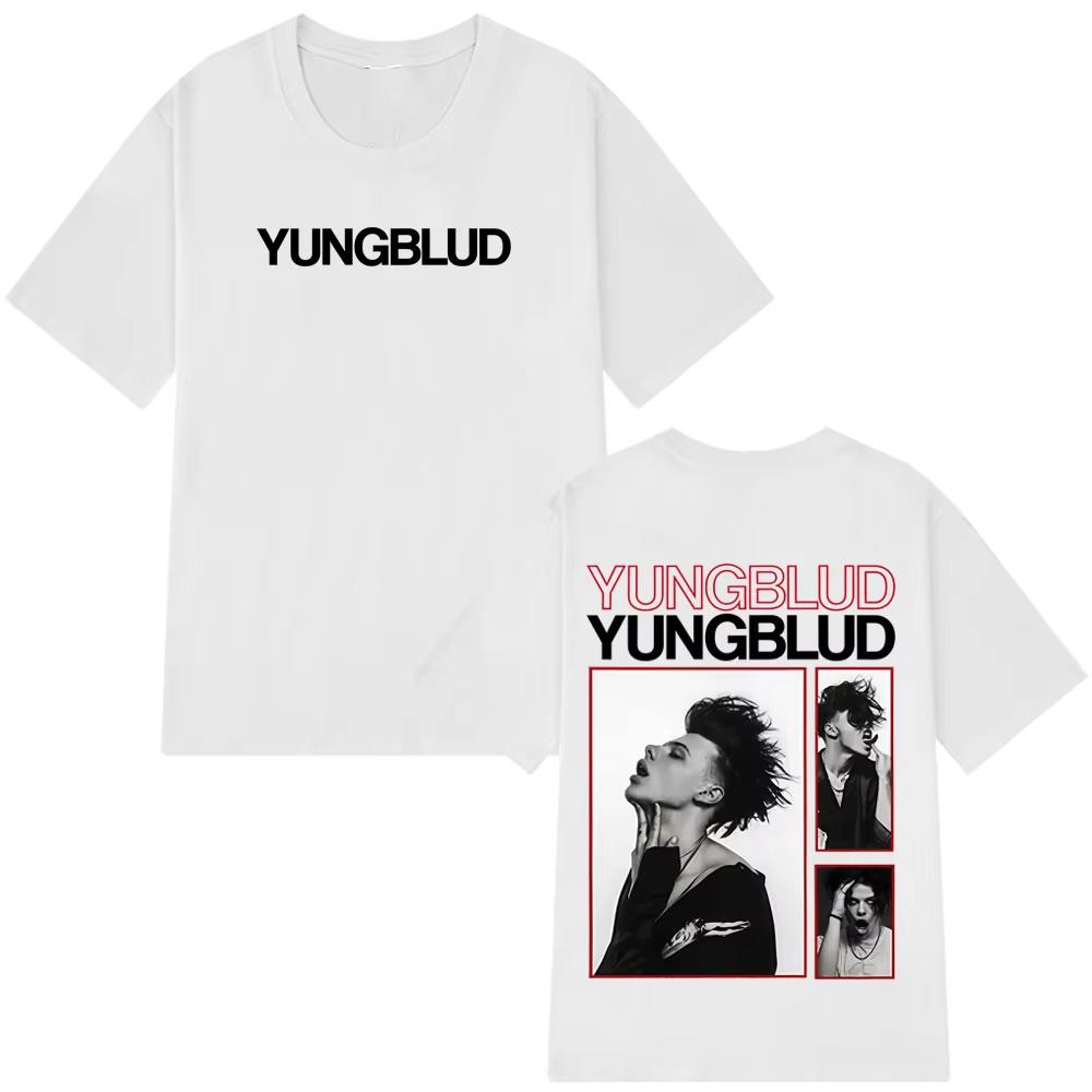 Singer Yungblud Unisexs 100Cotton shirt Y2k IDOLS Album Graphic Oneck shirt Summer Hip Hop fashion High Quality Oversized Tshirt