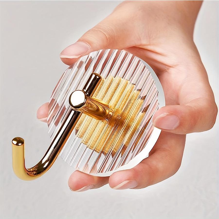 Роскошные крючки для полотенец, акриловые настенные крючки, самоклеящиеся крючки без сверления, идеально подходят для ванной комнаты, спальни, кухни, гостиной, подвесного хранения